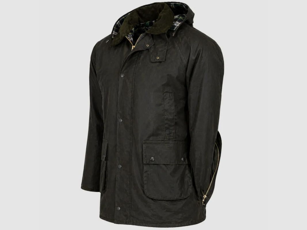Jagdjacke Cupra Poacher aus gewachstem Baumwolle grün – Walker & Hawkes, Bild 10 von 17