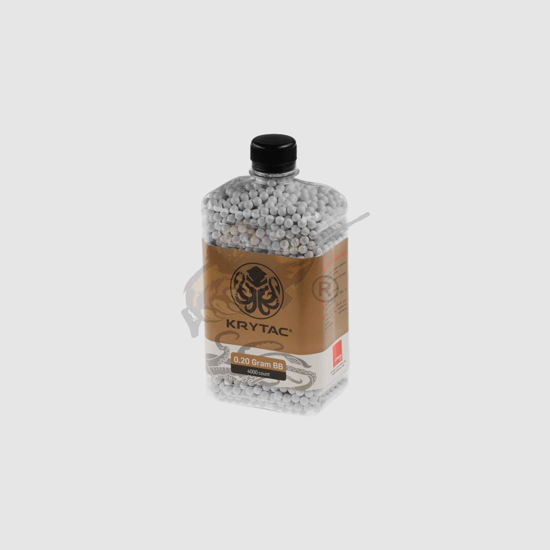 Krytac Airsoft BB's 0.20g (4,000 pieces) diameter 5.95mm - white