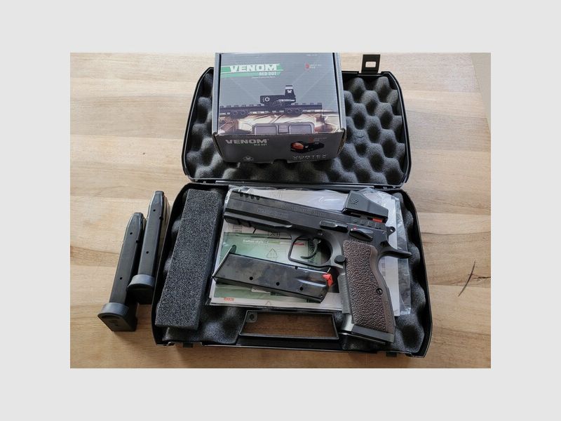 Tanfoglio Modell Stock III + Vortex Venom Red-Dot-Visier Kaliber 9mm Luger (Pistole)