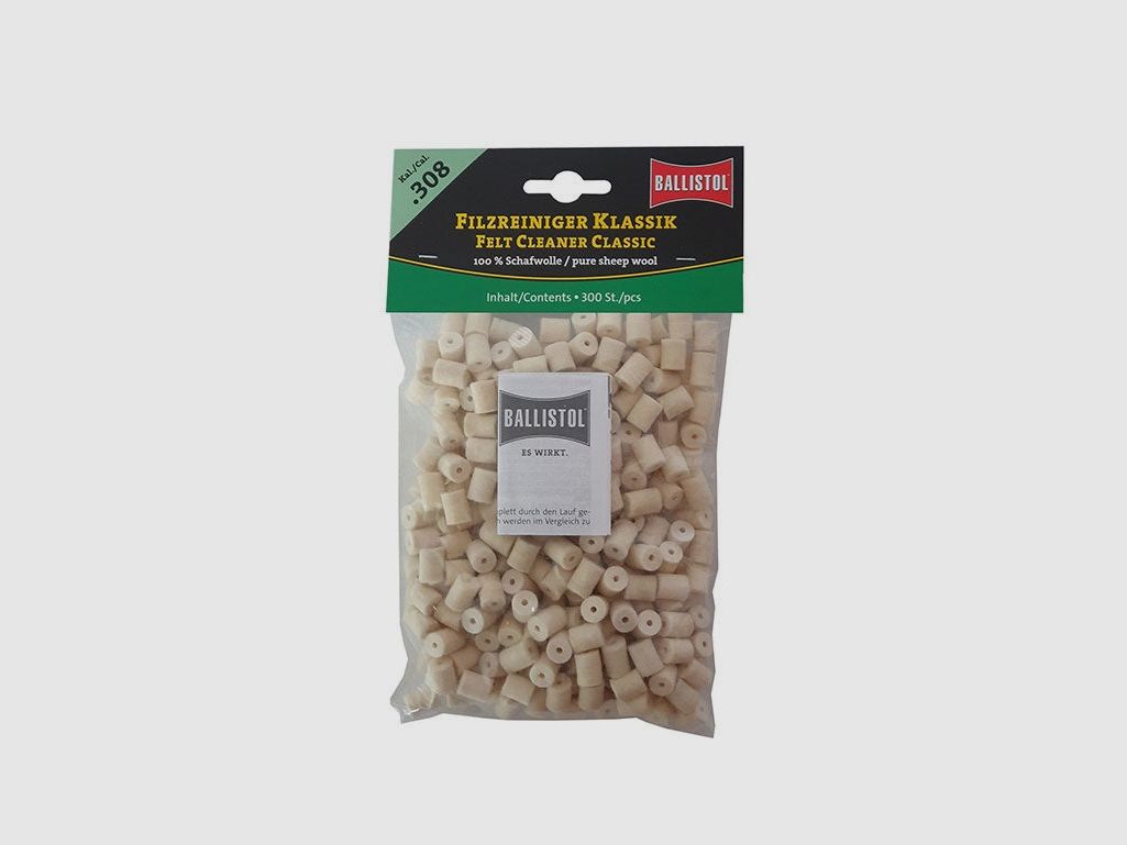 BALLISTOL REINIGINGSVILT CLASSIC KAL. 308 300STUKS
