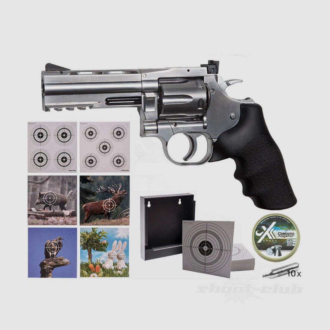 Dan Wesson 715 4 inch 4.5mm / Silver Target Set, image 1 of 4