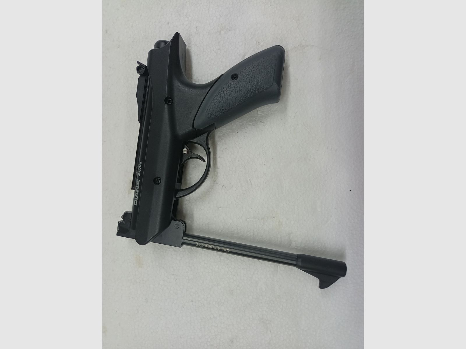 Diana p-five (OVP) - PISTOLET À AIR COMPRIMÉ ___ Cal. 4,5 (.177) ___ pistolet à air + viseur point rouge ___ ÉTAT IMPECCABLE, image 9 sur 10