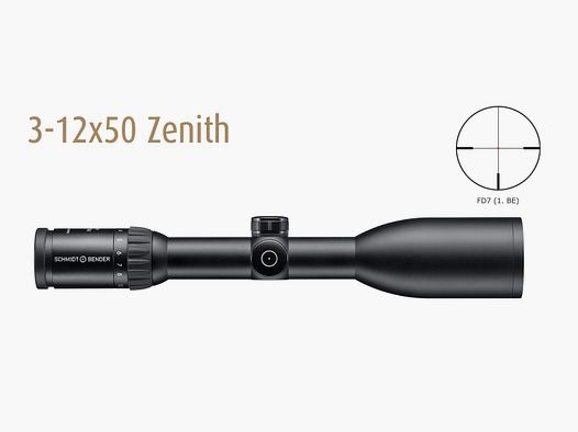 Schmidt und Bender Zielfernrohr 3-12x50 Zenith LM Flashdot Leuchtabsehen FD7