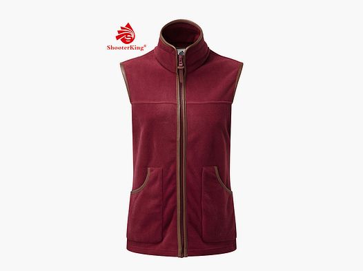 SHOOTERKING Performance Fleece Gilet Donna Rosso