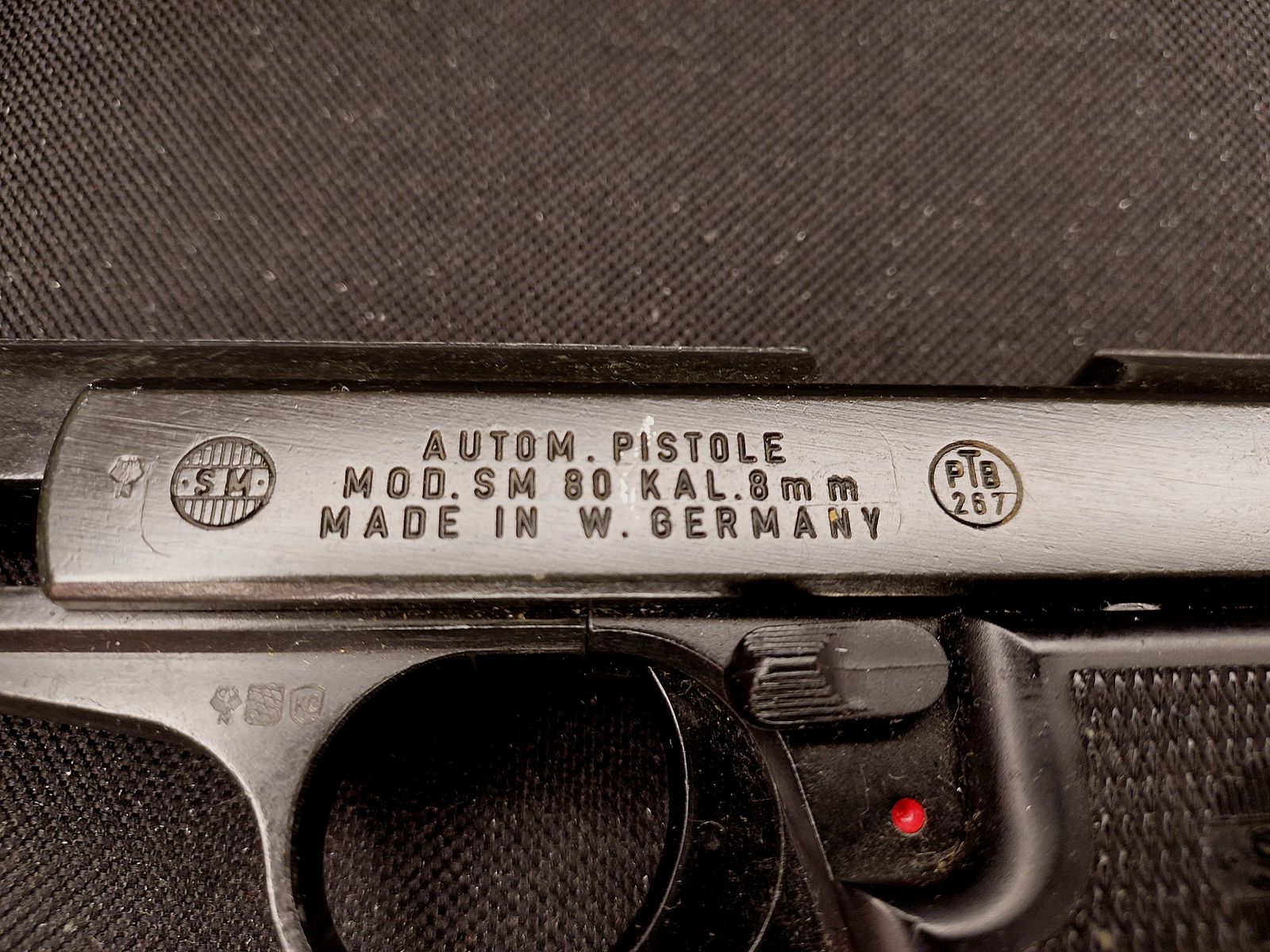 Rhöner SM 80 Schreckschusspistole (8 mm P.A.K., PTB 267)