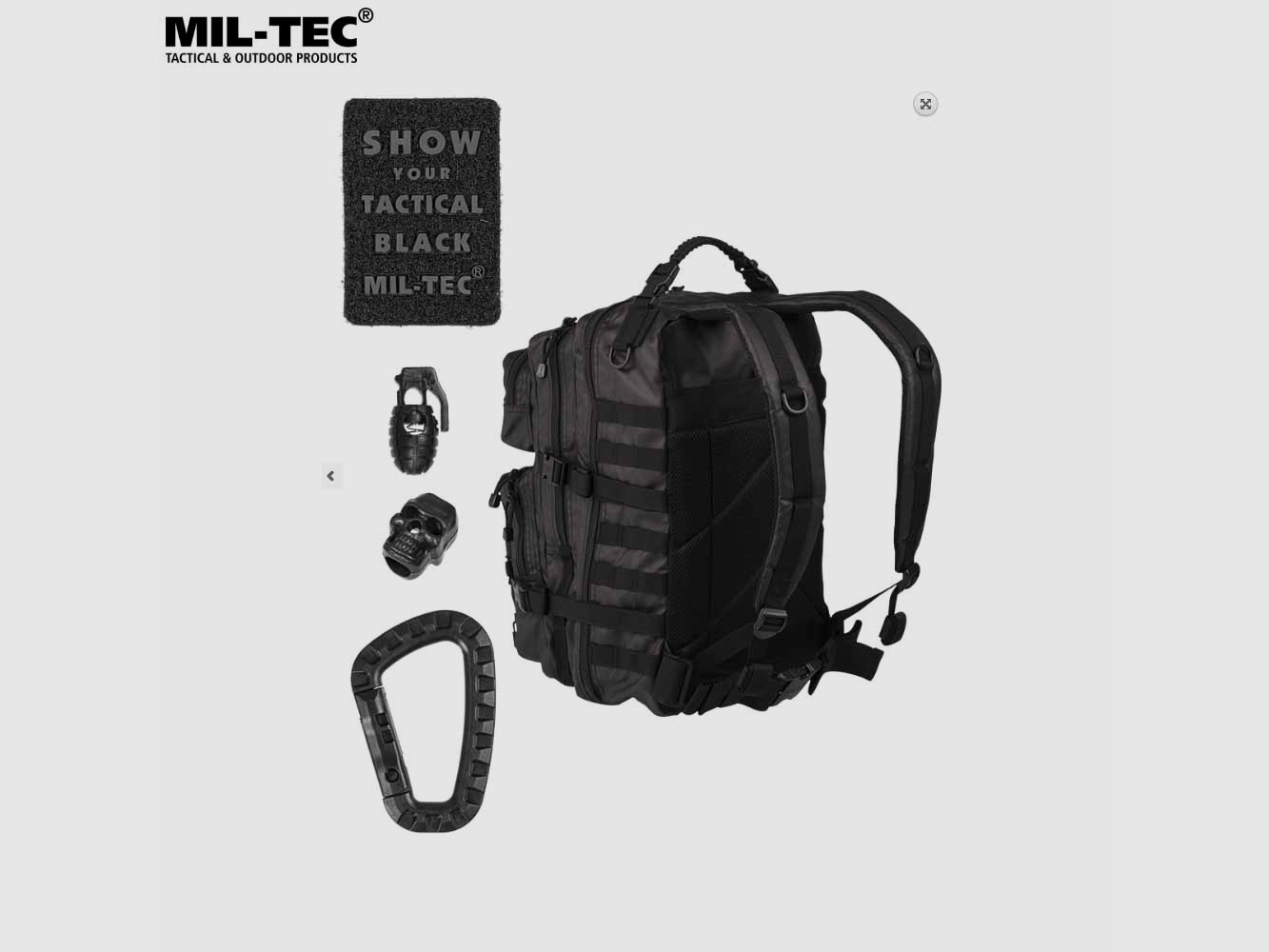 MIL-TEC US ASSAULT PACK LARGE TACTICAL BLACK
