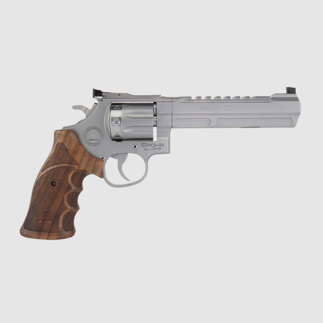  SPOHR 286 Competition Stainless .22lr 6 cali Revolwer Wyprodukowano w Niemczech, zdjęcie 4 z 12