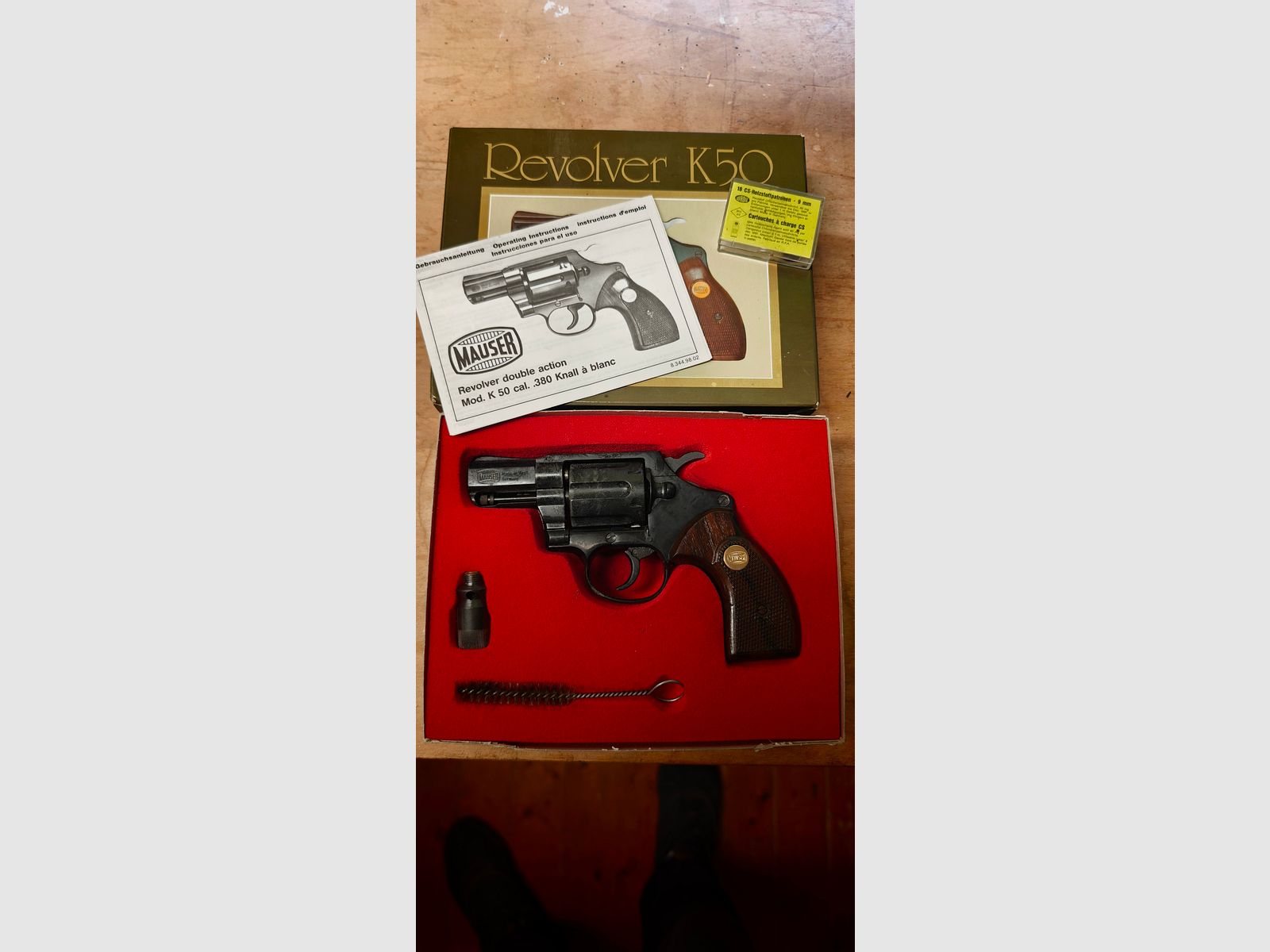 Mauser K50 blank firing revolver