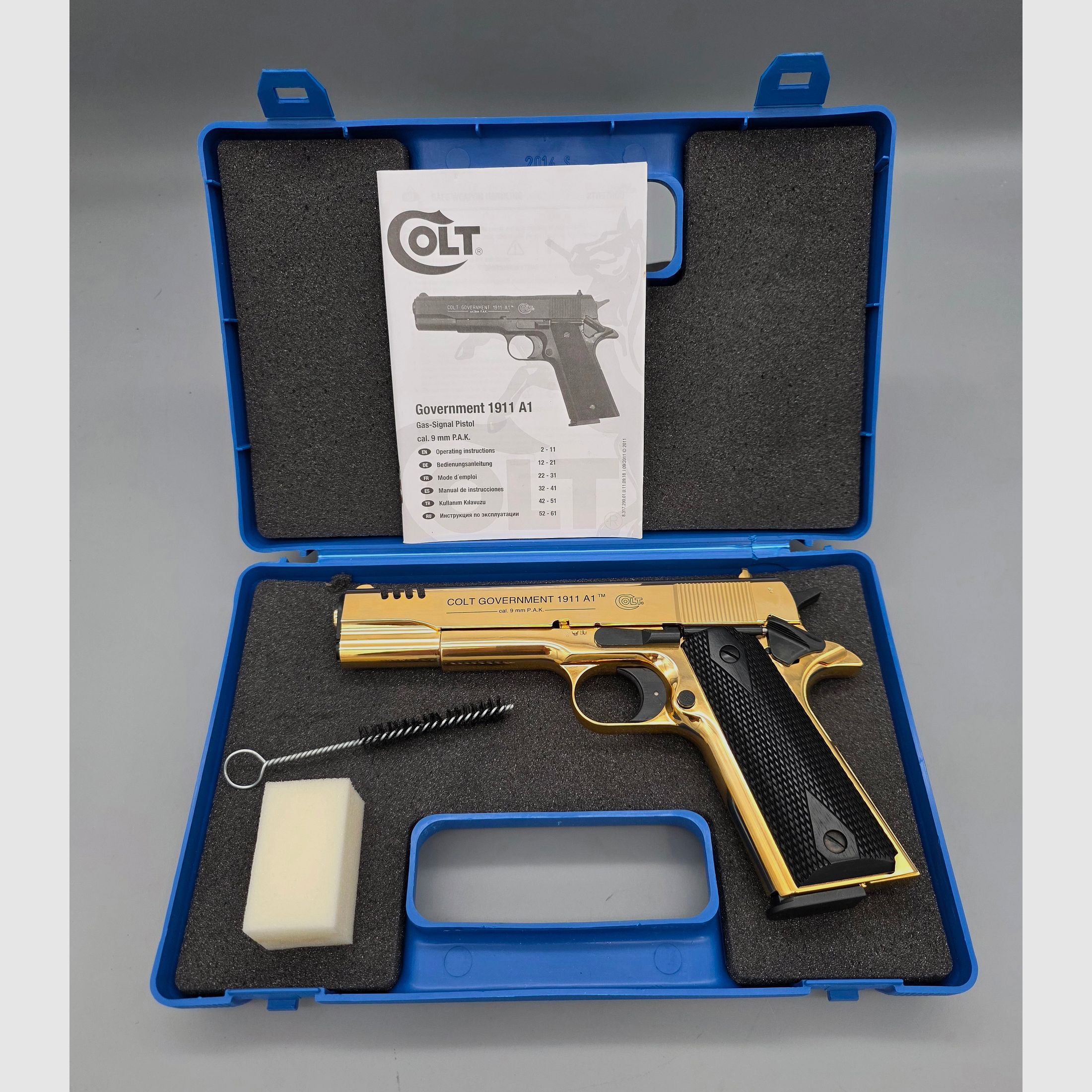 Colt 1911 A1 GRE Gold Rush Edition Umarex 9mm PAK nicht mehr im Handel erhältlich fast wie Neu ! SRS Schreckschuss