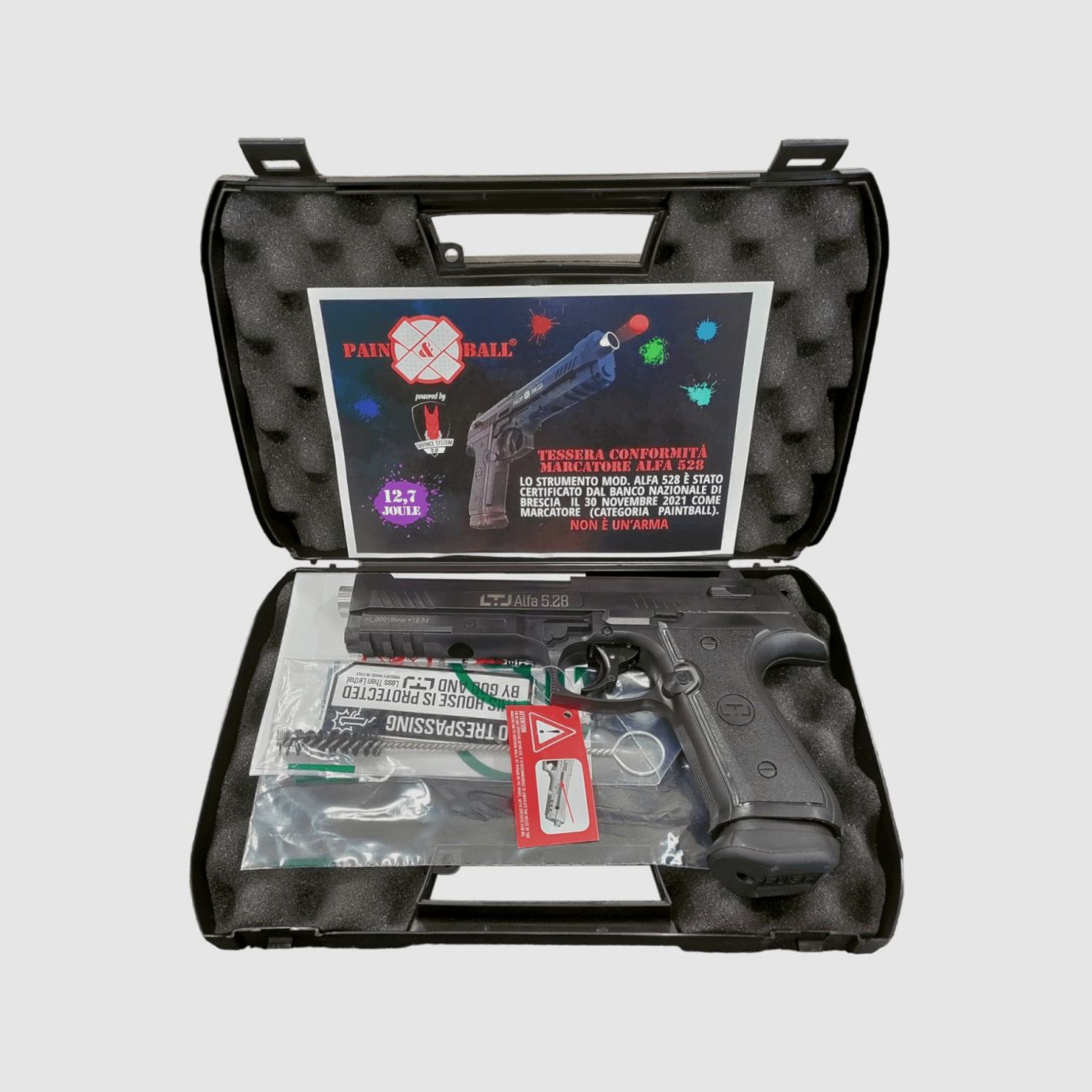 LTL PB Alfa 528 CO2 Gaspistool Kal. 50 zwart, afbeelding 8 van 9