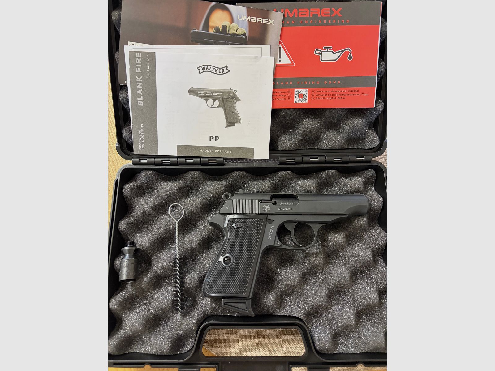 Walther PP P.A.K blank firing gun in top condition