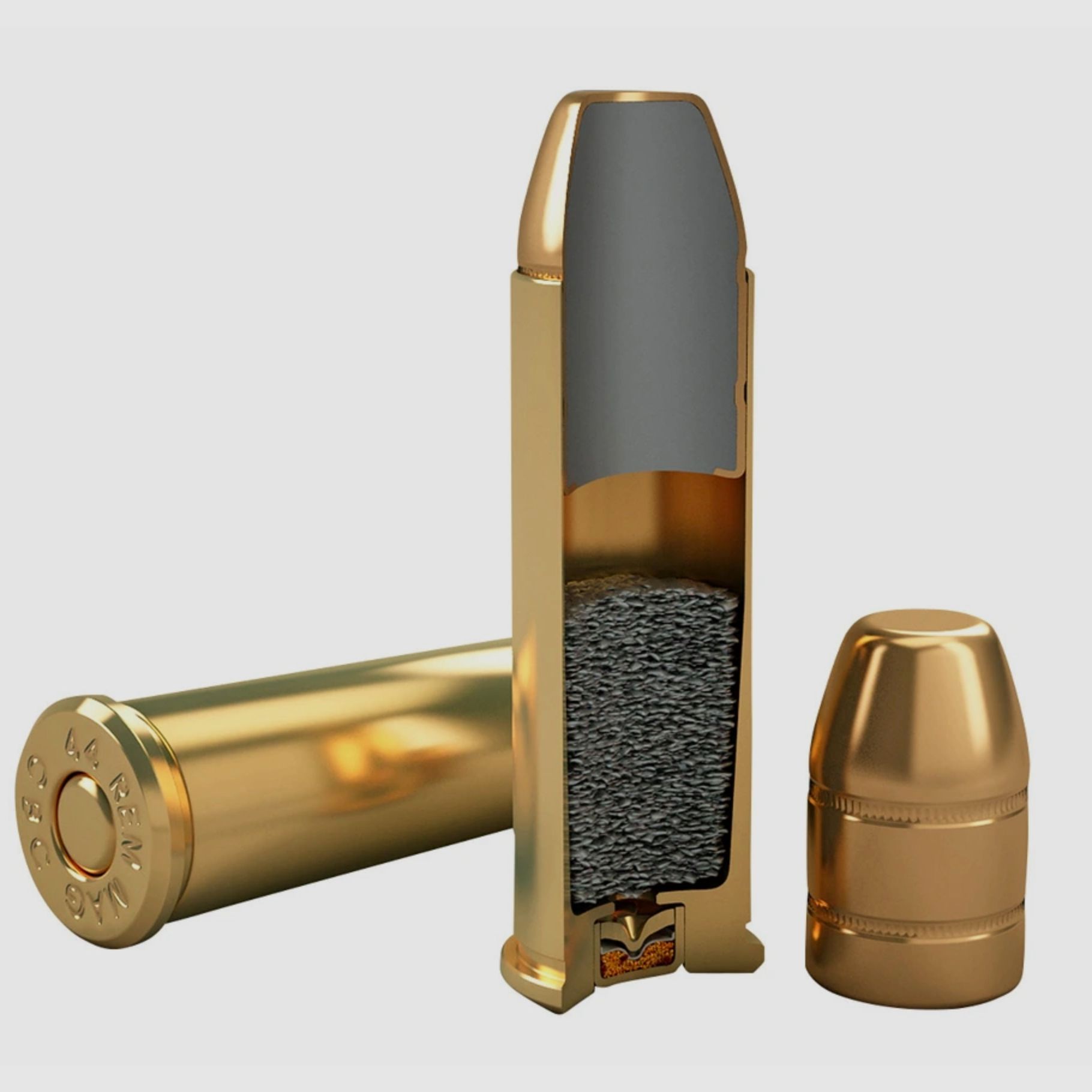 Magtech 144867 .44 Mag. FMJ-Plano 15,55g 240grs. 50 piezas de cartuchos para revólver