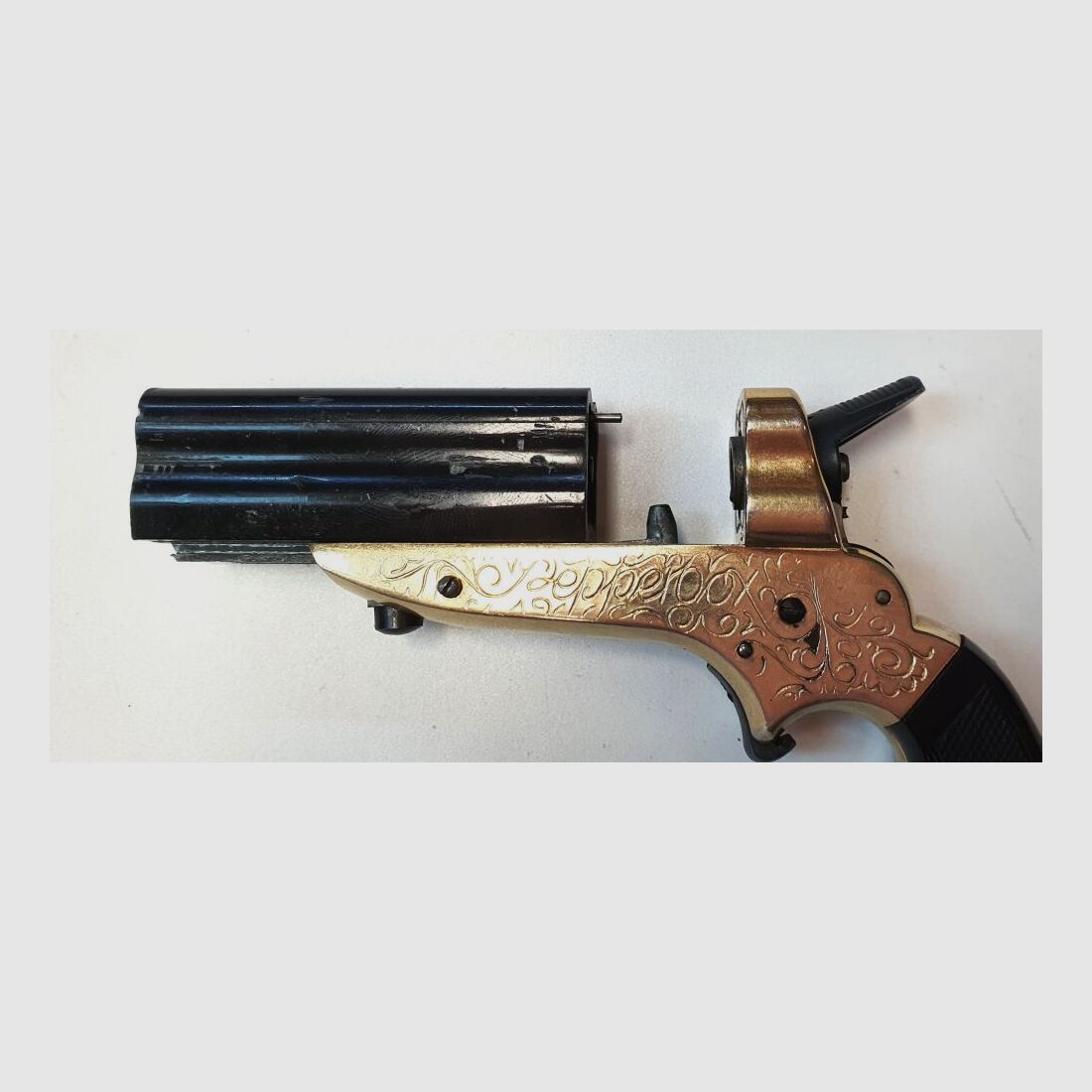 Perfecta Schreckschusspistole PERFECTA Mod.G100 "Pepperbox" im Kaliber 6mm Flobert Platz (6mm Knall) PTB42, Bild 7 von 9