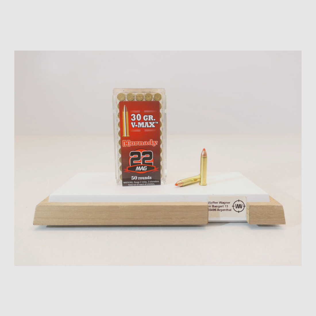 Hornady 30grs V-MAX at 50