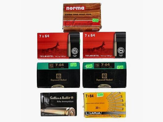 Munition 7 x 64 (140 Schuss) S&B/RWS/Geco/Norma/Lapua