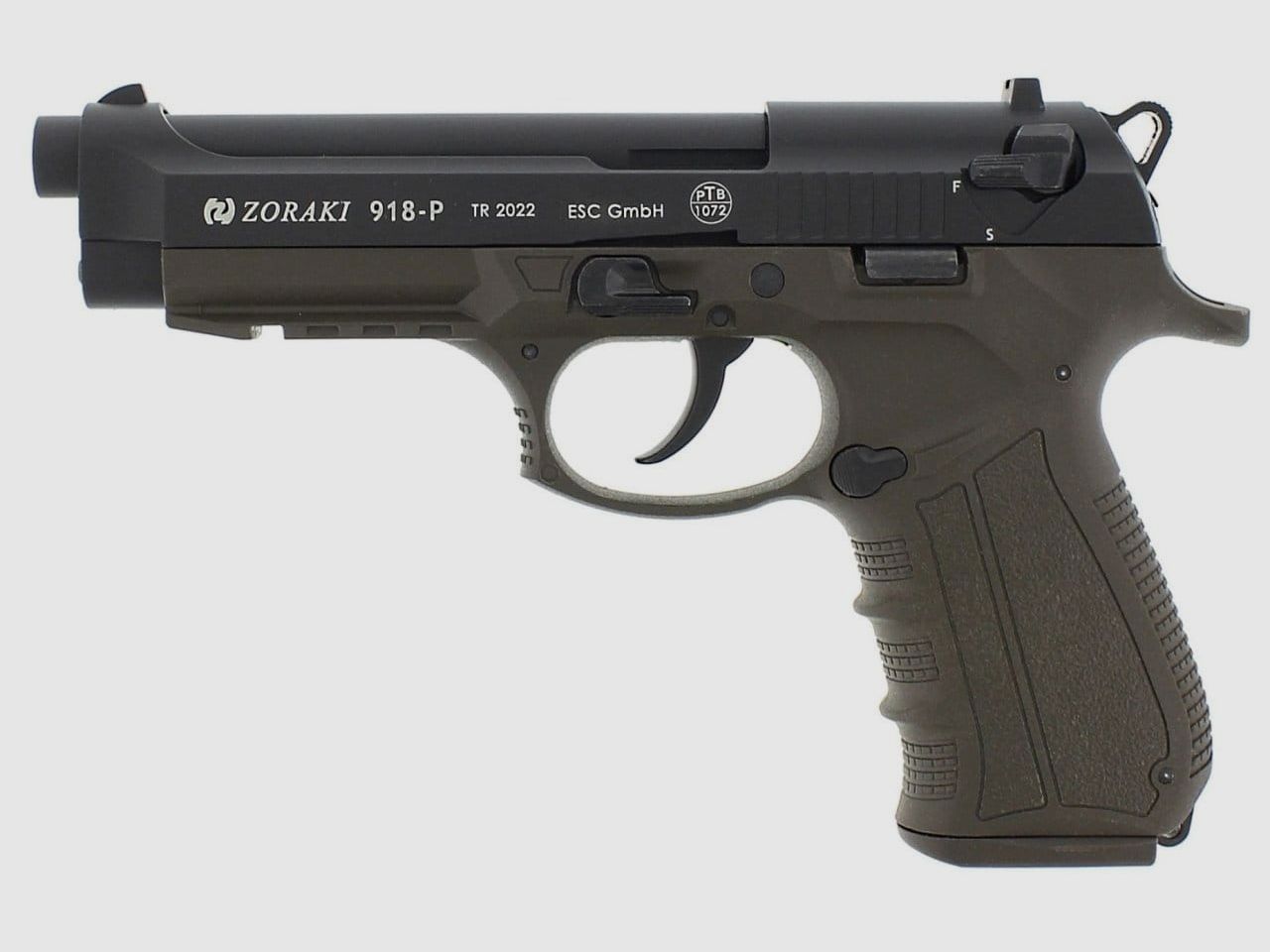 Zoraki 918 blank pistol 9 mm P.A.K. ODG