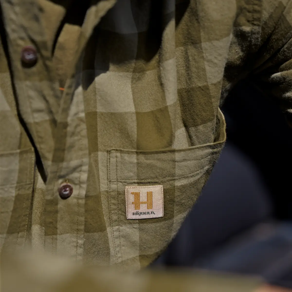 Härkila Scandinavian Hemd (Dark Olive Check), Bild 8 von 8