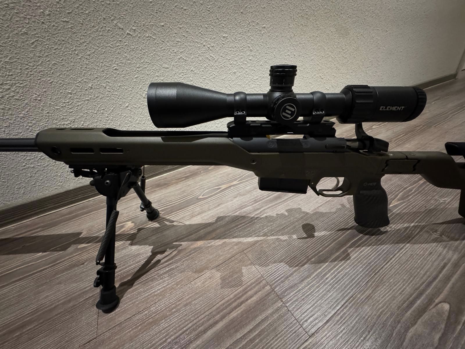 Bergara B14 agujero de pulgar cal. 6,5 PRC con culata plegable de carbono MDT HNT 26 cazador