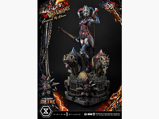 Dark Nights: Metal Museum Masterline Series Statue 1/3 Harley Quinn Who Laughs Concept Design by Caelos D`anda Deluxe Version 78 cm | 43004