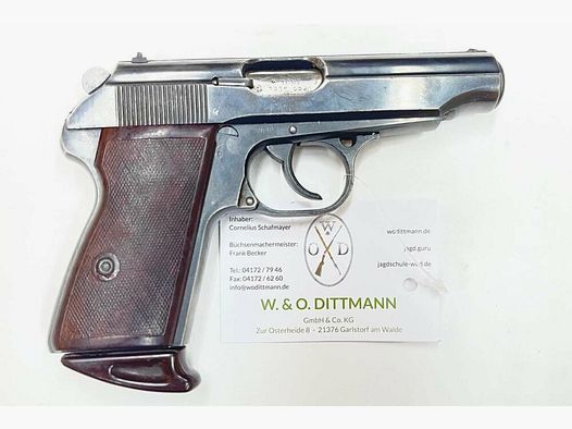Walther Pistole Mod. ohne 9mmBrowningK