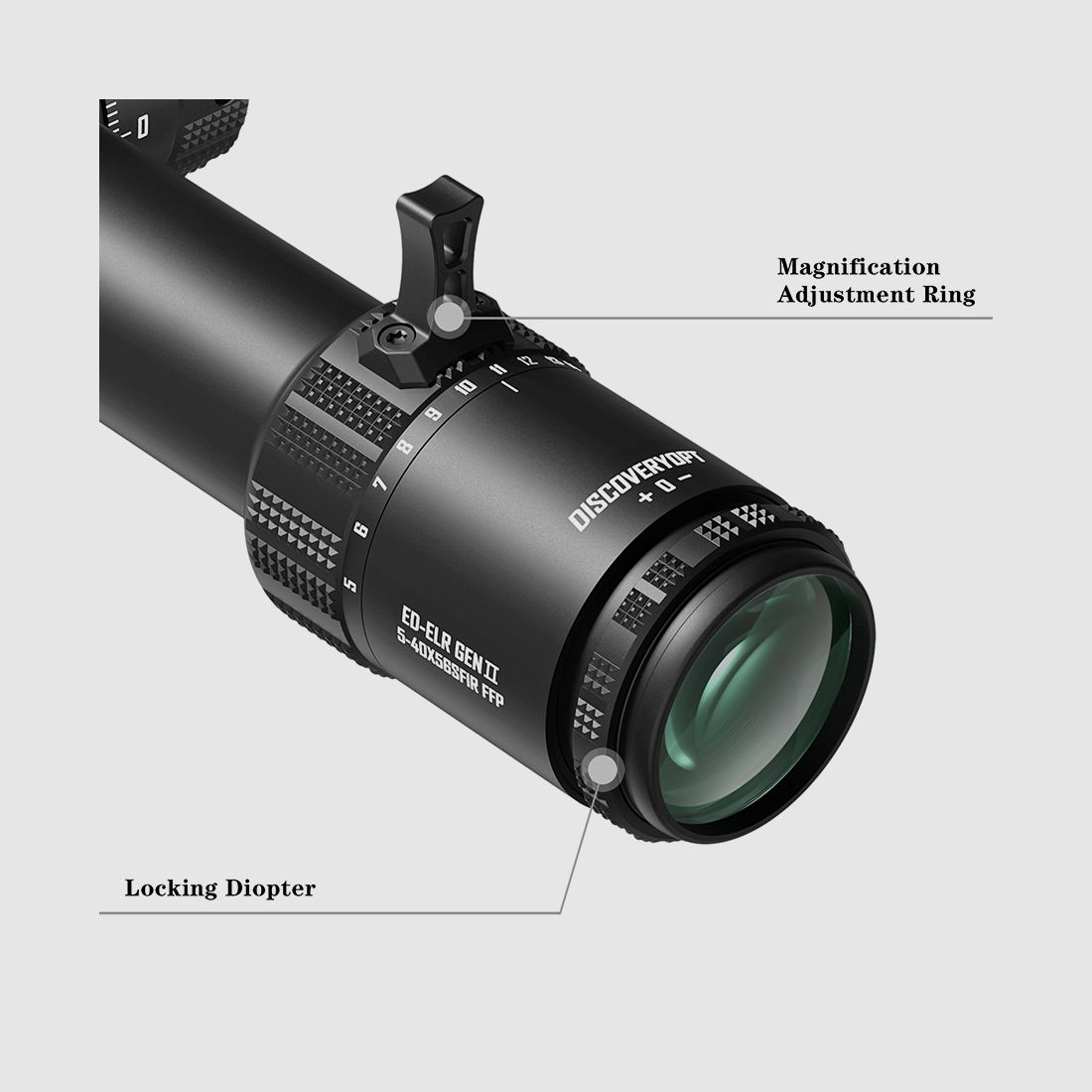 Discovery ED-ELR 5-40x56mm SFIR Gen2 FFP (35mm), immagine 3 di 5