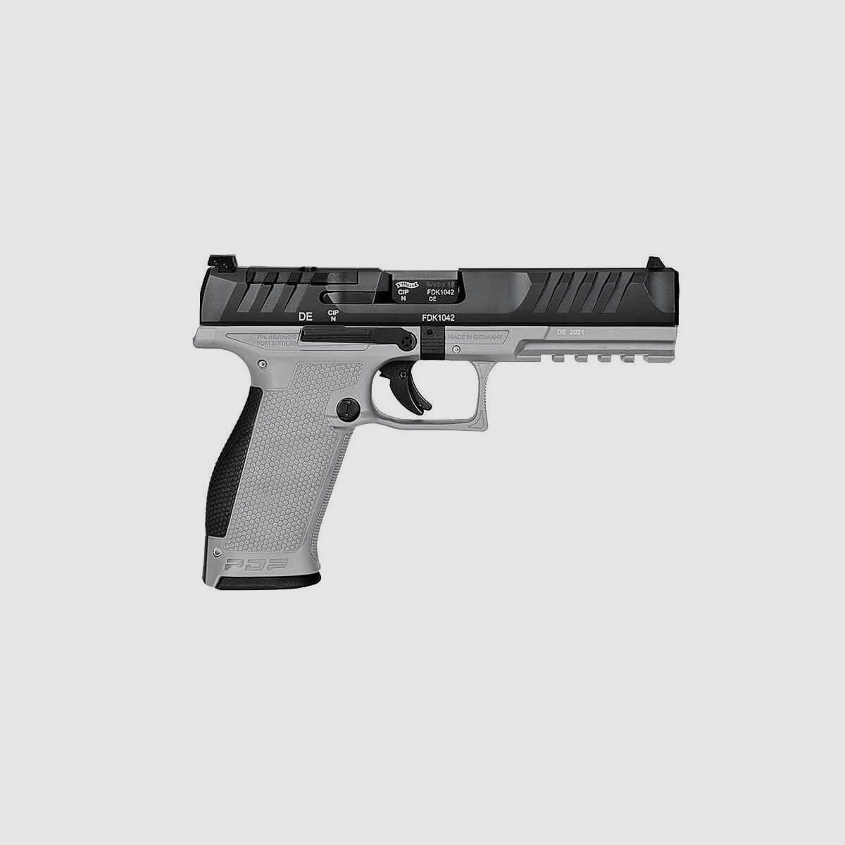 PISTOLET PIST PDP FULL SIZE WALTHER 5'' CAL 9X19, 18 COUPS - TUNGSTEN GREY, image 2 sur 4