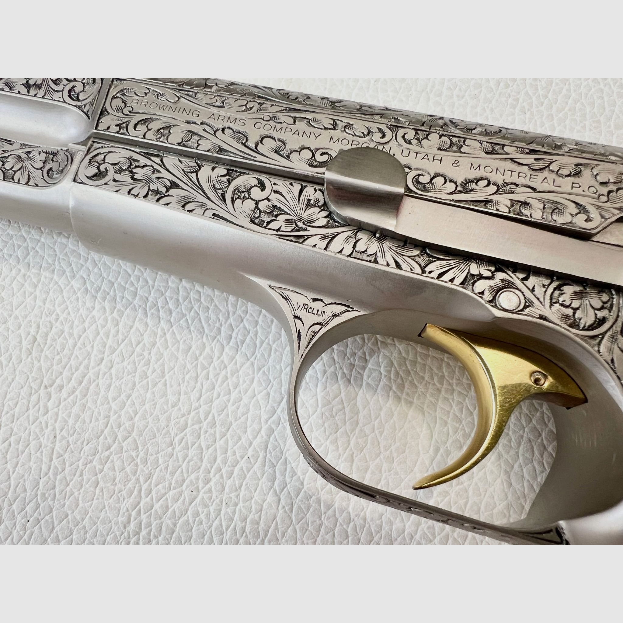 FN BROWNING HIGH POWER RENAISSANCE SILVER JMB CUSTOM - 7.65 PARA, image 4 of 9