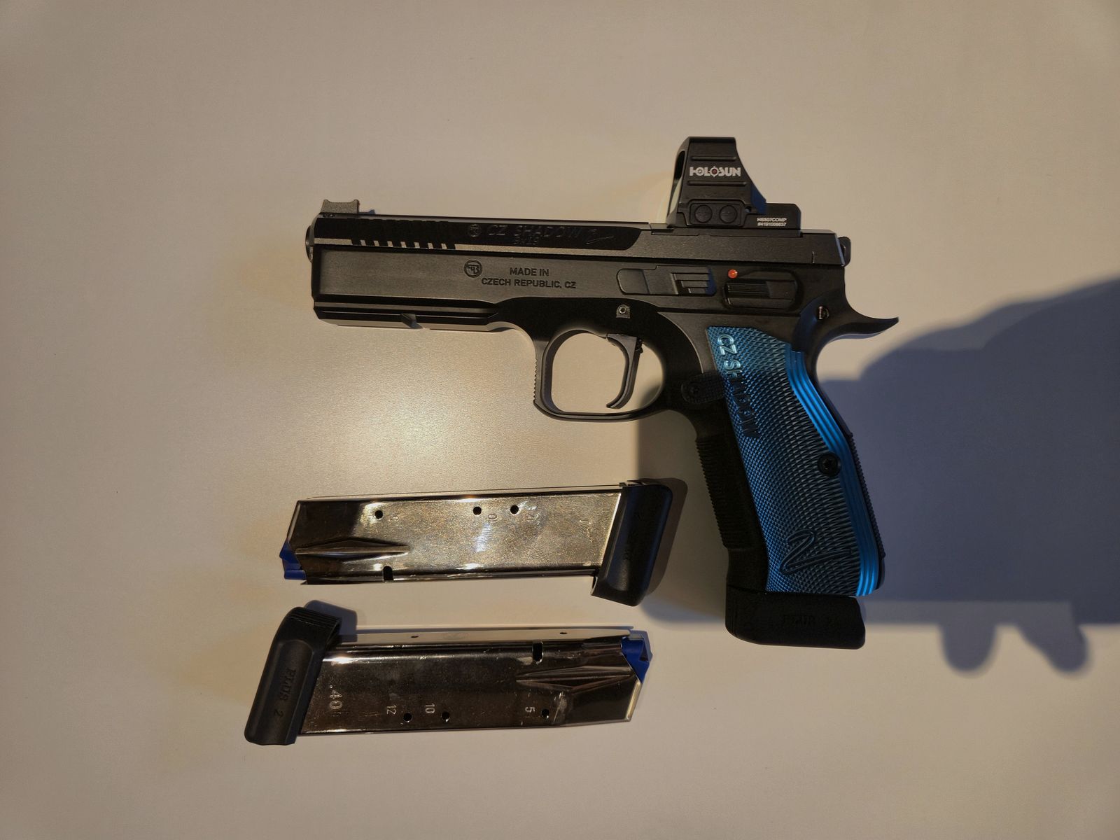 <CZ Shadow 2 OR – w bardzo dobrym stanie, zadbany (w tym Holosun HS507COMP, tuning spustu i akcesoria)>