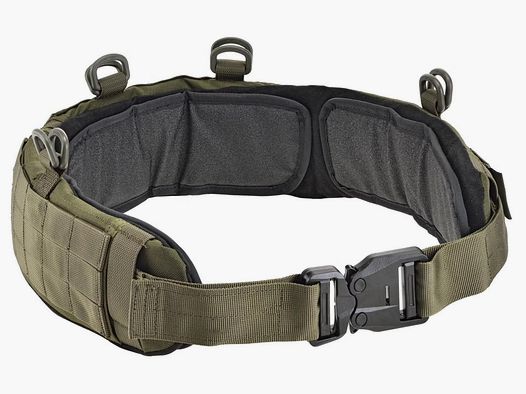 Cinturón Acolchado Defcon 5 Hebilla Astrialpin, Cinturón Molle con Inserciones, OD verde