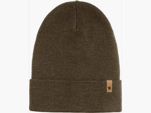 Fjällräven Classic Knit Muts | donker olijf