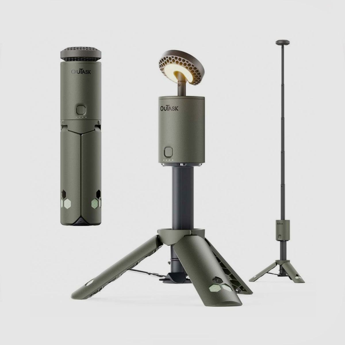 OUTASK – LAMPE INTELLIGENTE D'EXTÉRIEUR TD1 | LANTERNE TÉLESCOPIQUE, image 1 sur 7