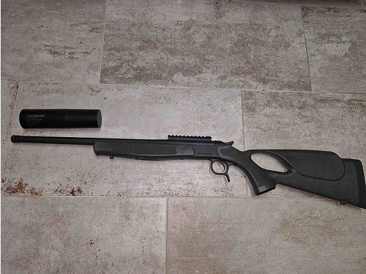  Bergara Kipplaufbüchse BA 13 TD  TH Green .223 Rem  inkl. Schalldämpfer Hausken Xtrem MK2