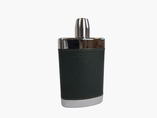 BEIER Pocket Flask Hard PVC 250ml Leather Green