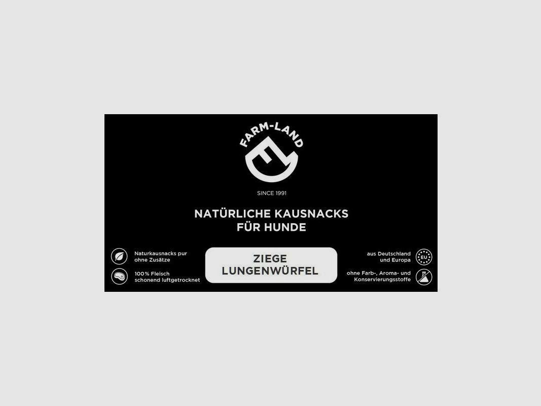 Farm-Land Hundesnack Ziegen-Lungenwürfel