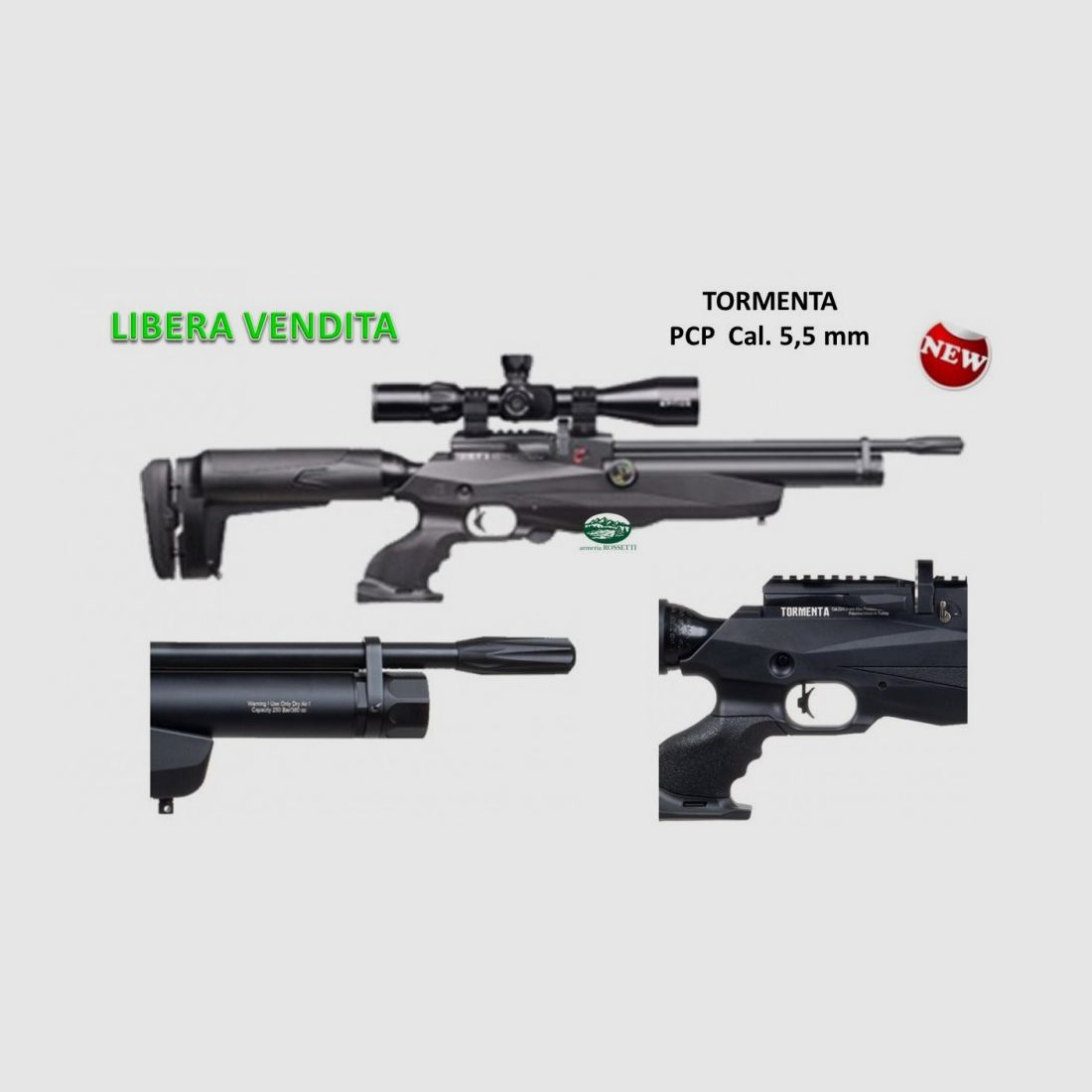 REXIMEX Büchse TORMENTA PCP Kal. 5,5 mm