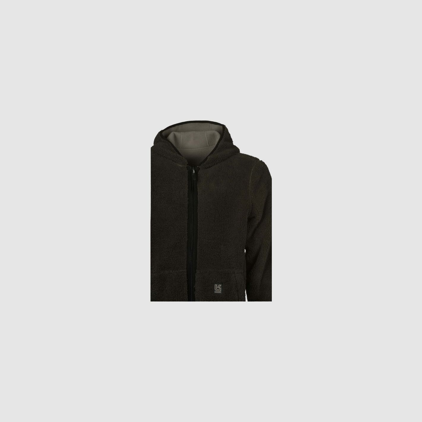 Univers - Wende-Fleecejacke grau/braun, Bild 10 von 10