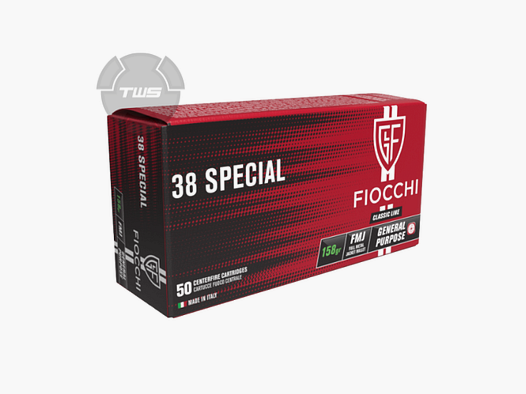FIOCCHI 38 Special FMJ 158 Gr 50 Stk.