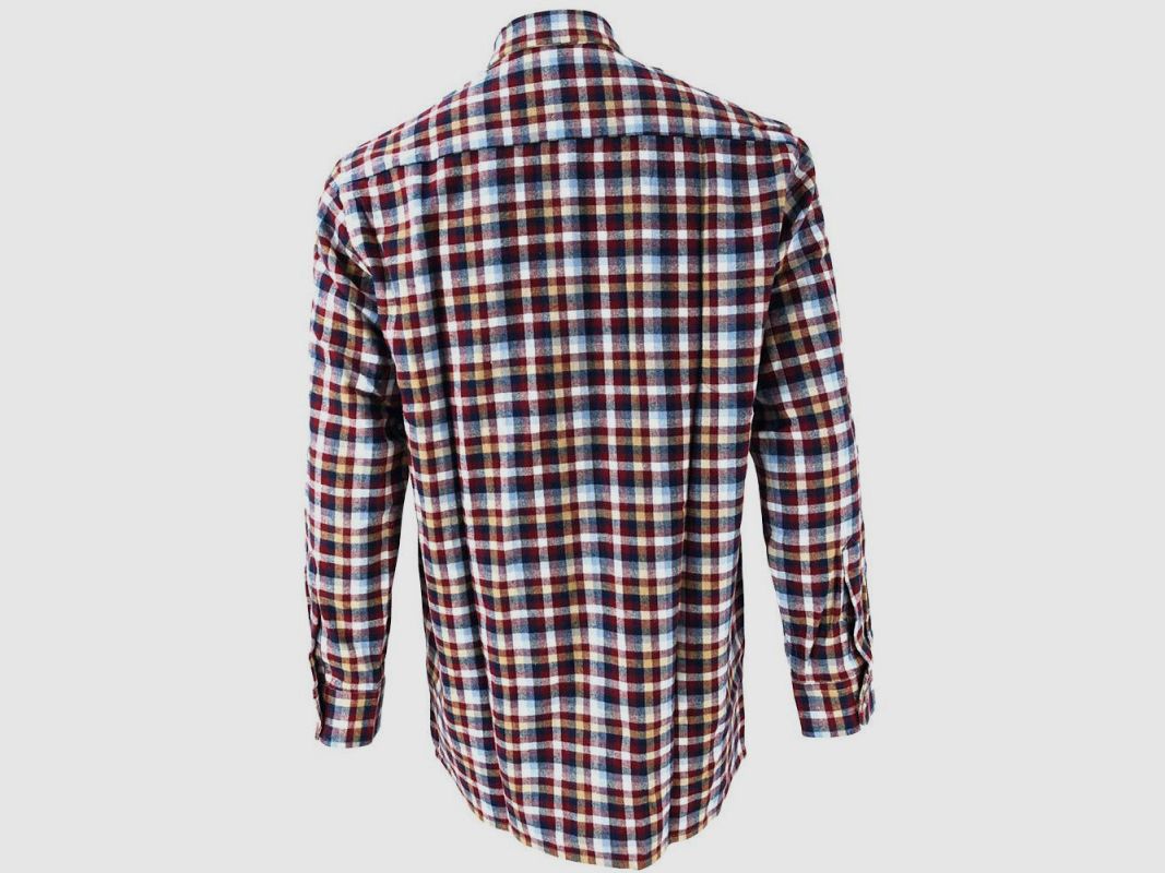 Hunting shirt Dolty burgundy - Cotton flannel 175g, image 3 of 8