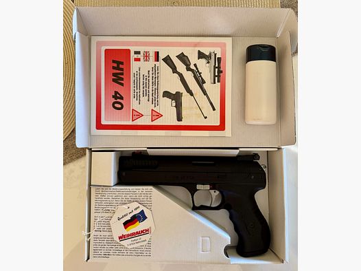 ‼️ WEIHRAUCH HW 40 PCA 4,5 mm, Luftpistole, absolut neuwertig ‼️