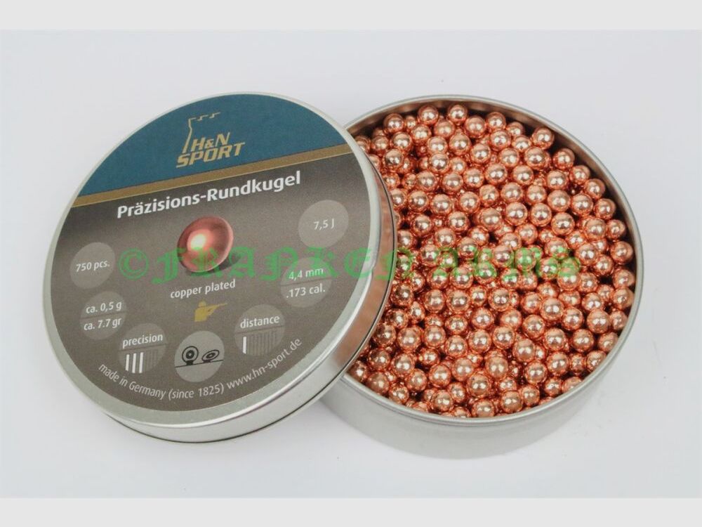 H&N Precision Round Balls 4.40mm 750 pieces