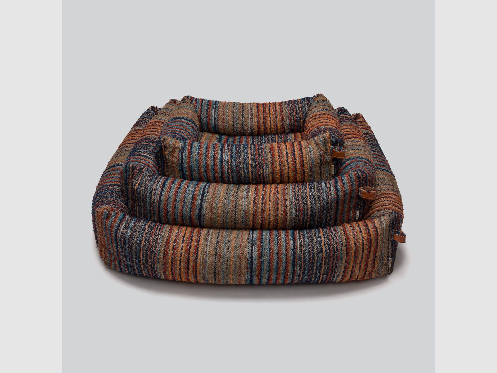 Lit pour chien Sleepy Deluxe Stripes Bleu-Rouge, image 2 sur 5