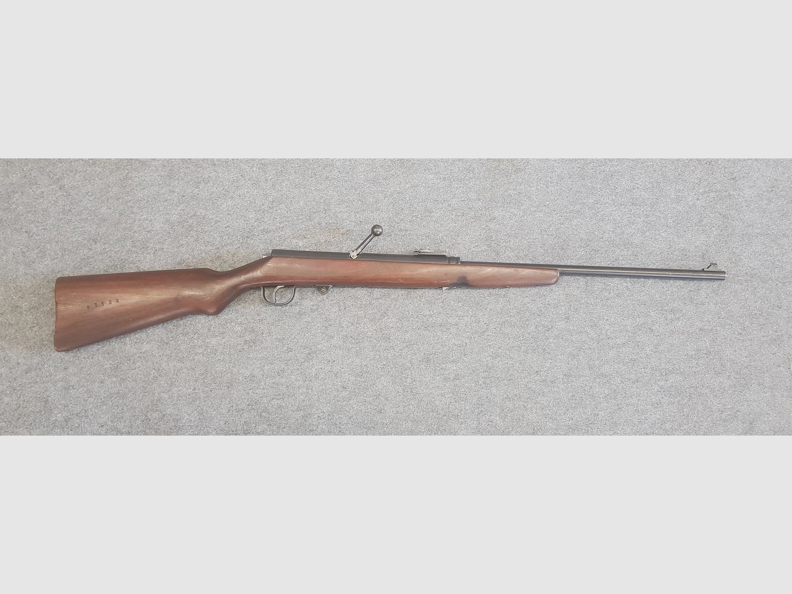 Haenel Mod. 49a  mit  dunklen Schichtholzschaft von 1953 im schönen Zustand Durchlader kein 310