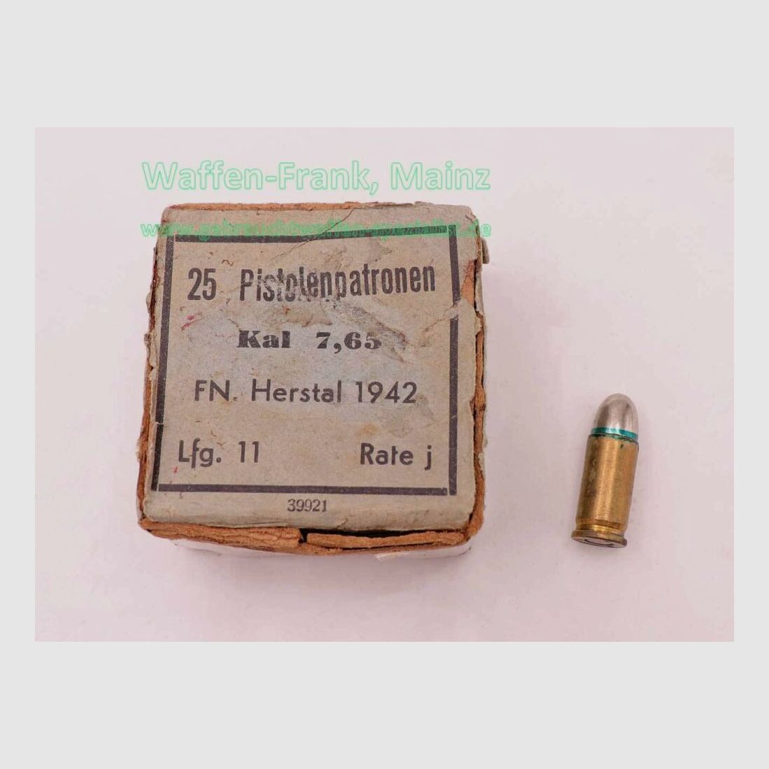 FN Fabrique Nationale Lüttich Pistolenmunition 7,65mmBrowning/.32ACP