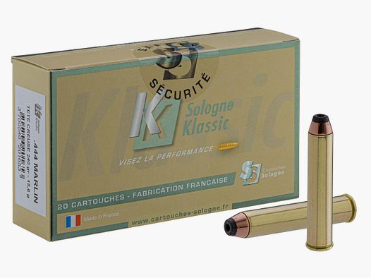 444 MARLIN SOLOGNE 240 GRAINS JHP BTE 20