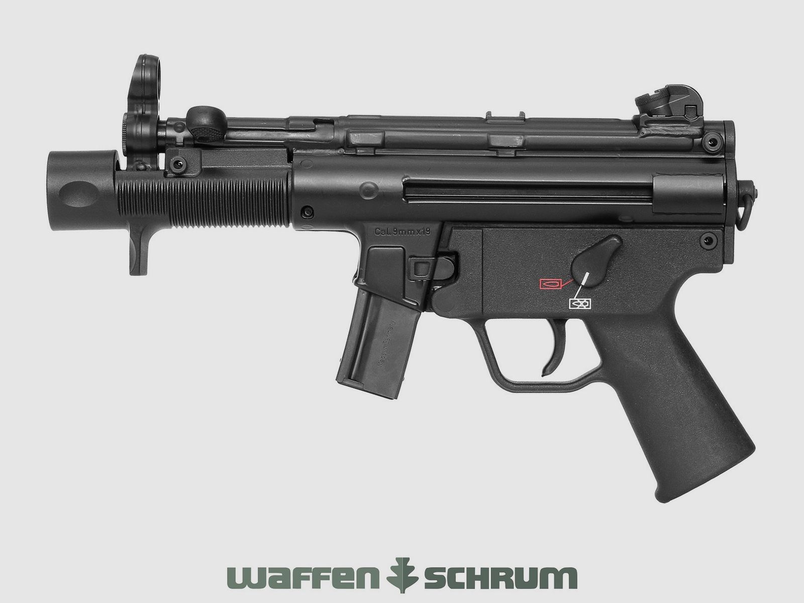 Heckler & Koch HK Pistool SP5K evenals opklapbare schoudersteun
