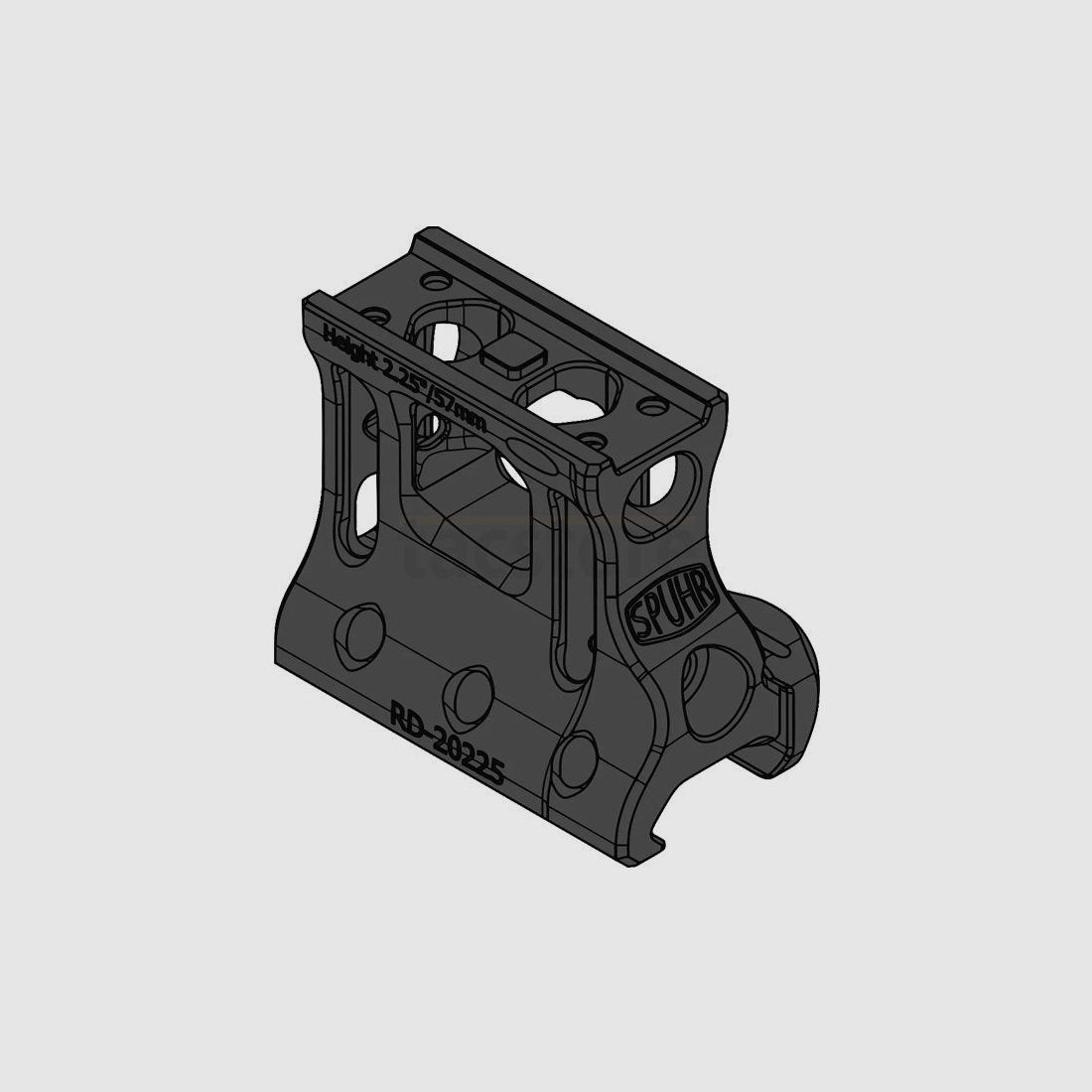 Spuhr Aimpoint T-2 Mount H57 mm/2.25 Inch Picatinny