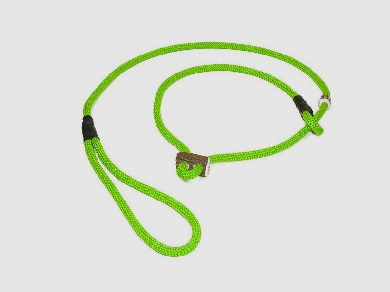Mystique® Field trial Moxonleine 8 mm 130 cm Hellgrün mit Hornstopper, Bild 1 von 2