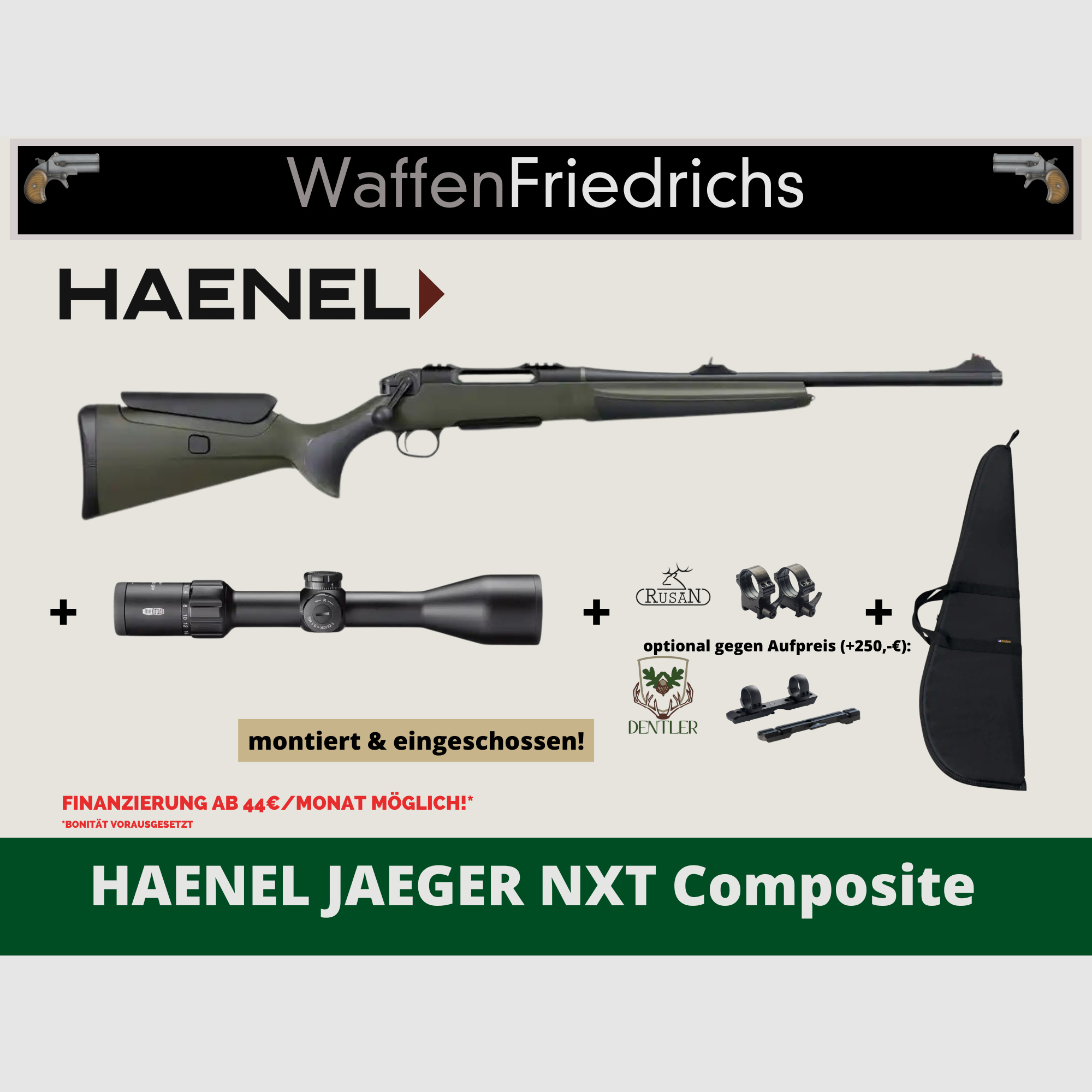 HAENEL JAEGER NXT Composite - Komplettangebot Set Junjäger "Horrido" - WaffenFriedrichs