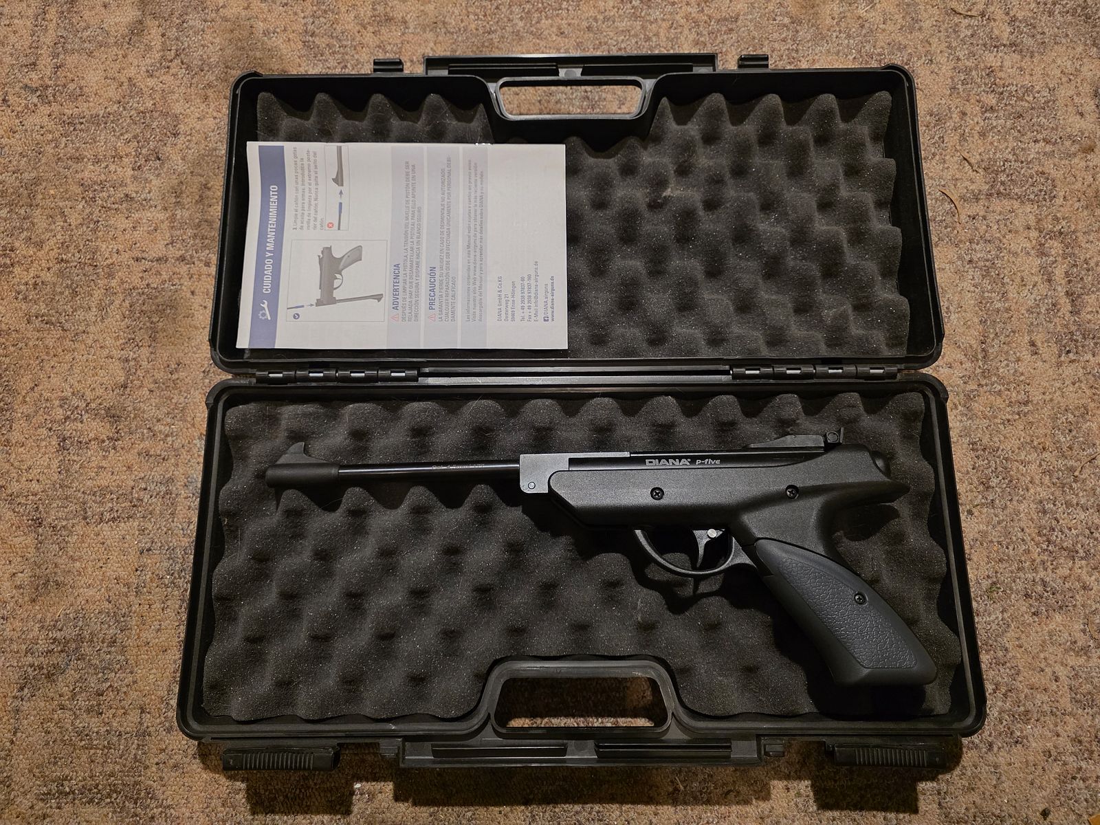 Diana Knicklauf air pistol p-five 4.5mm diabolo