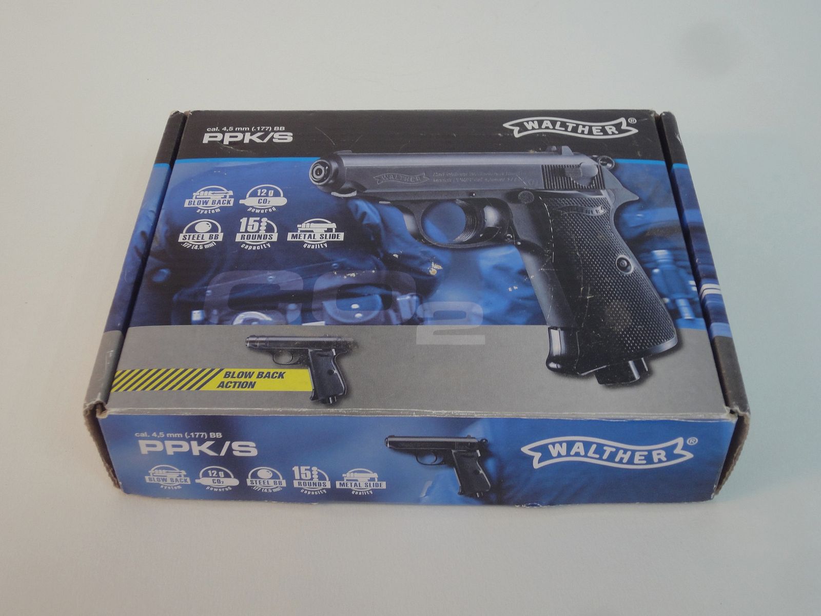 Walther PPK/s luchtpistool co2